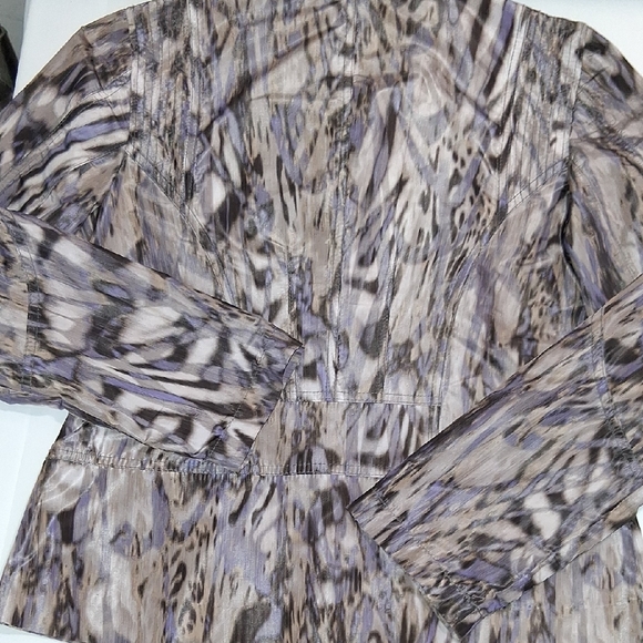 Chico's Abstract Pattern Lightweight Jacket - Picture 5 of 8